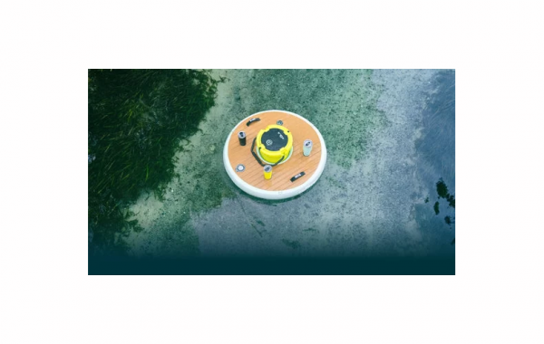 Надувной круглый плавающей стол остров