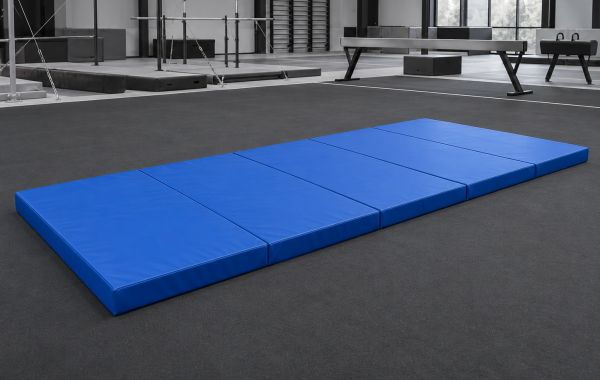 Мат складной гимнастический ПВХ 500×200×20 см, 5 секций, поролон 23 кг/м³