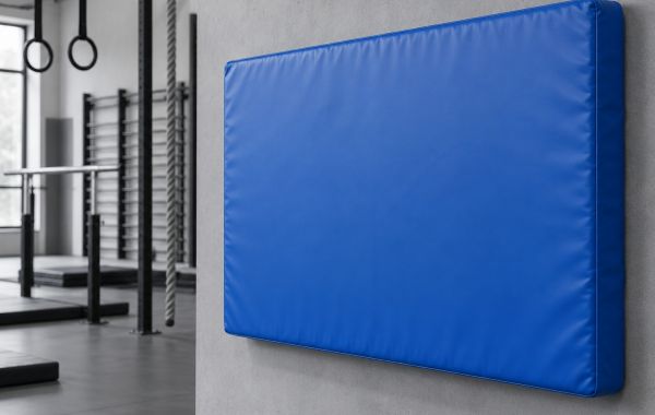 Мат настенный защитный ПВХ 150×100×8 см, поролон 23 кг/м³