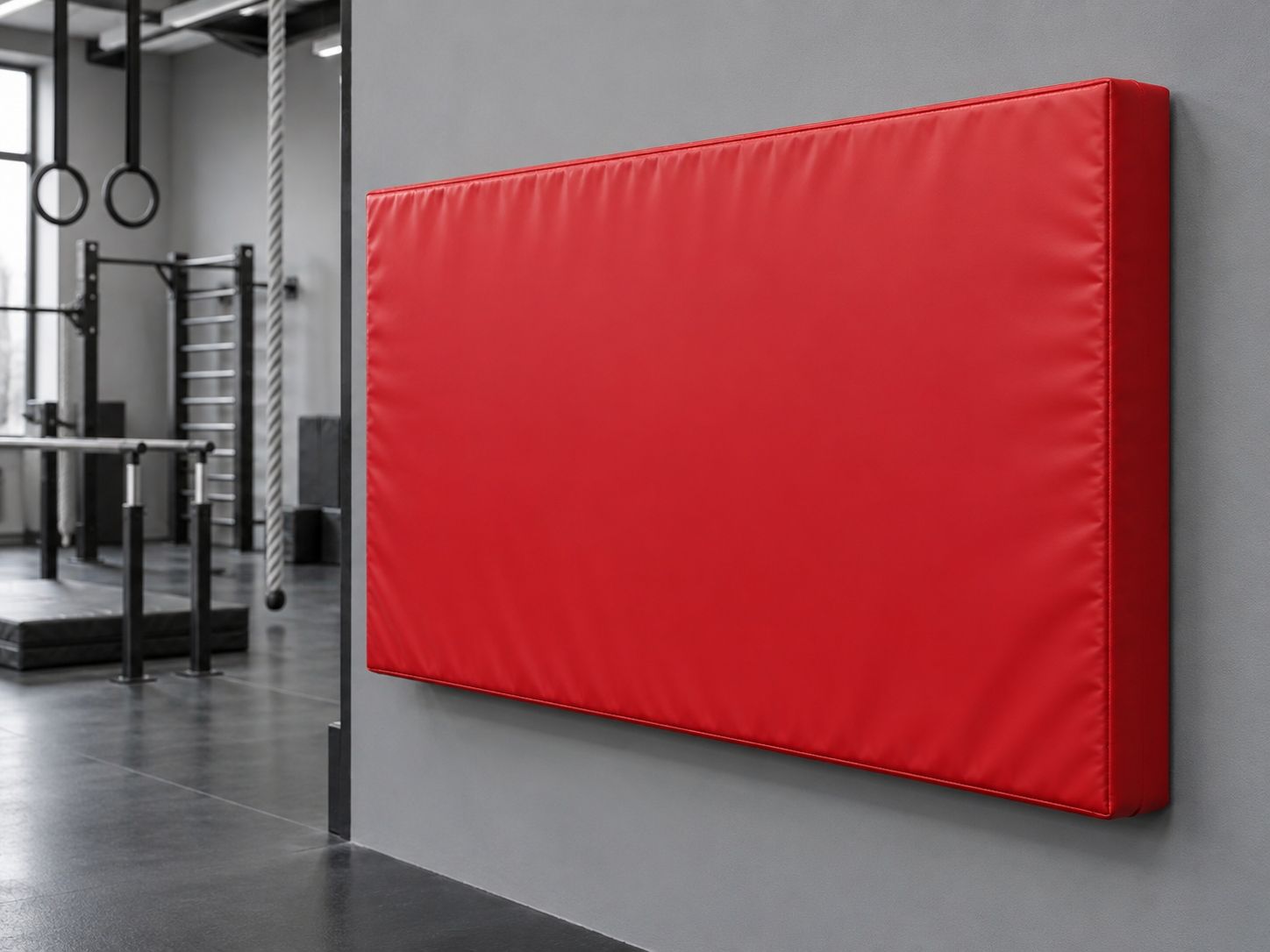 Мат настенный защитный ПВХ 200×120×8 см, поролон 23 кг/м³