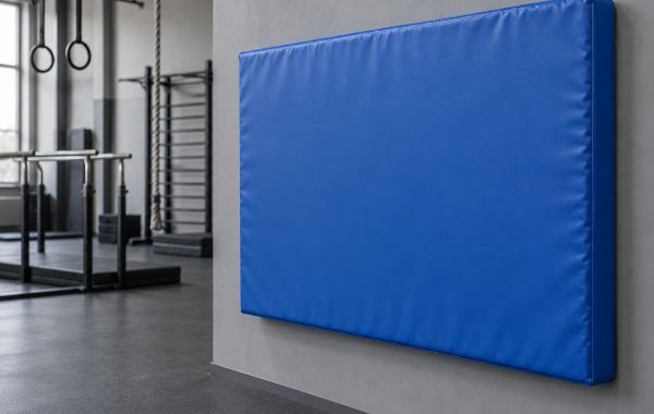 Мат настенный защитный ПВХ 200×150×8 см, поролон 23 кг/м³